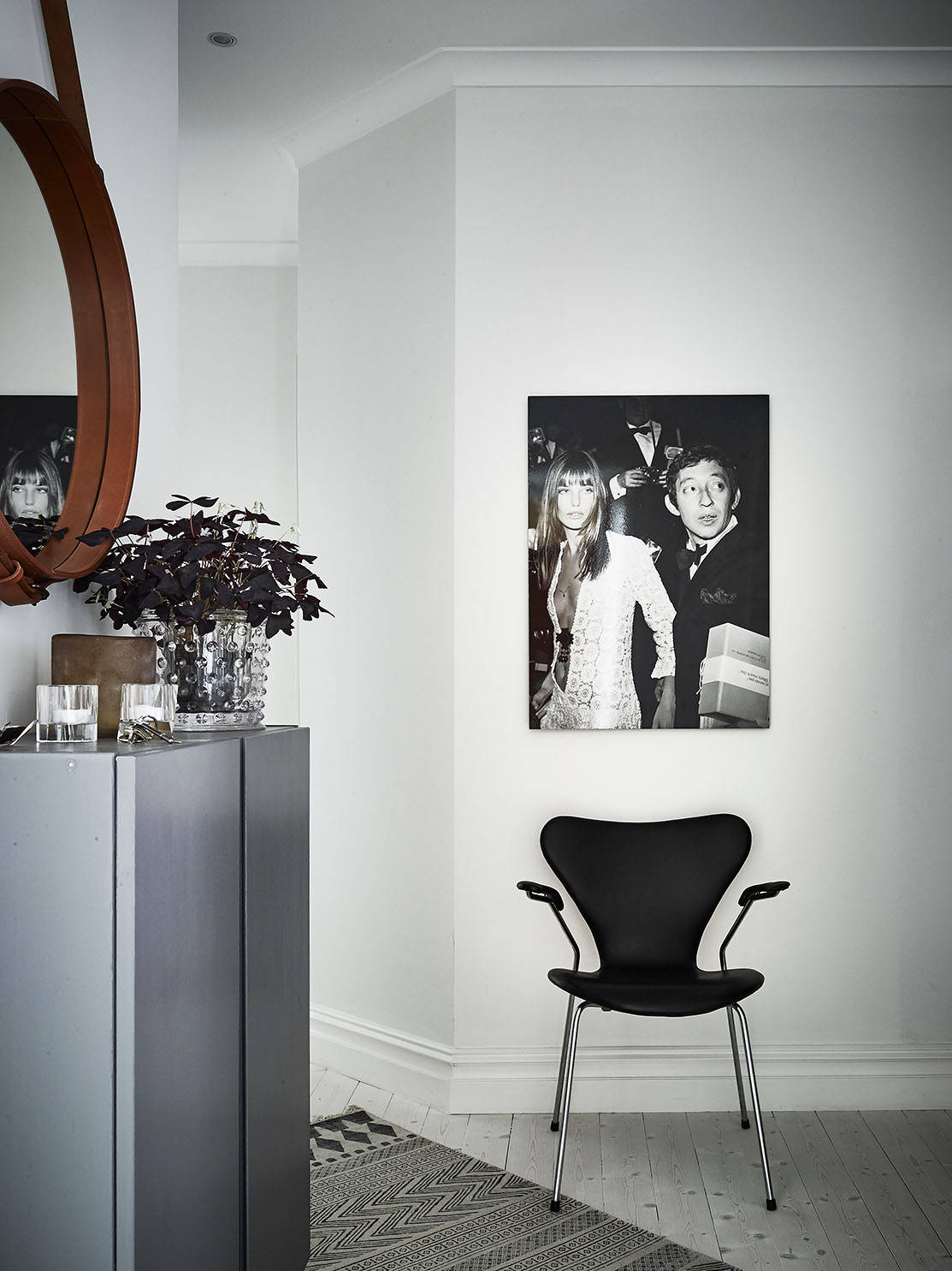 Edgy Feminine Home in Sweden