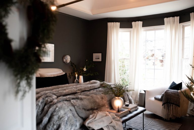 We painted our bedroom black