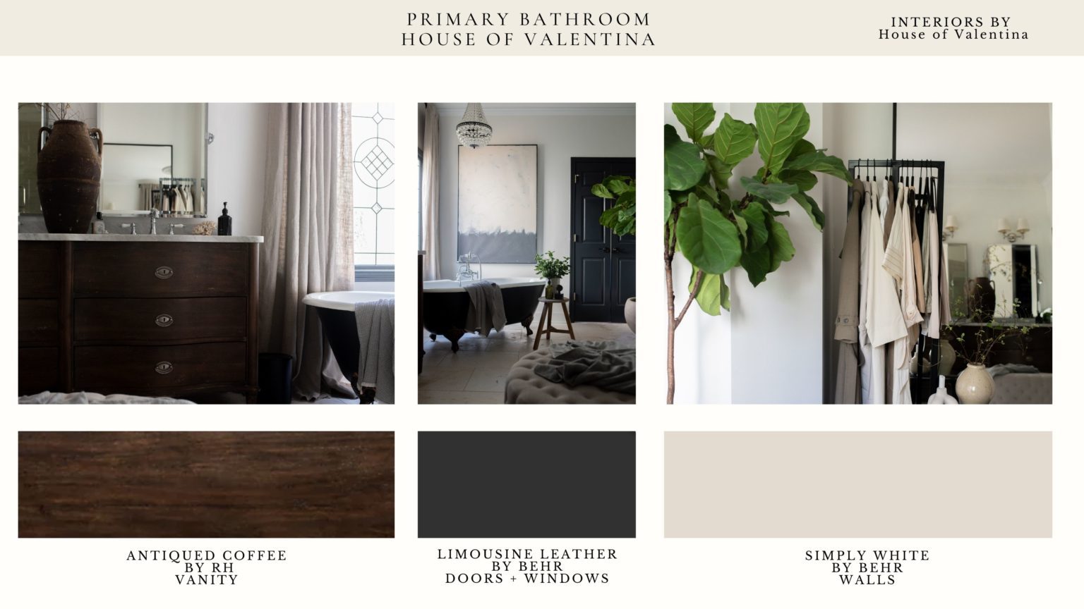 Every paint color in the House of Valentina