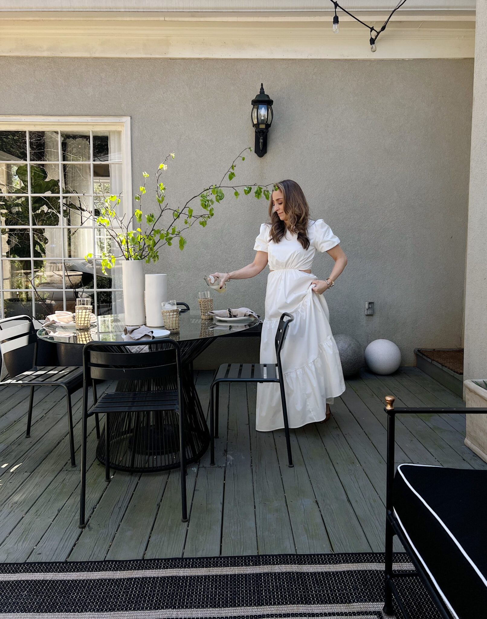 The perfect Spring setting for outdoor dining
