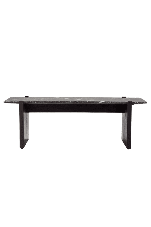 Russell black marble coffee table