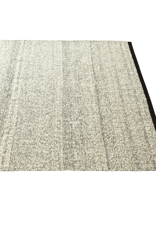Black and White Wool Rug