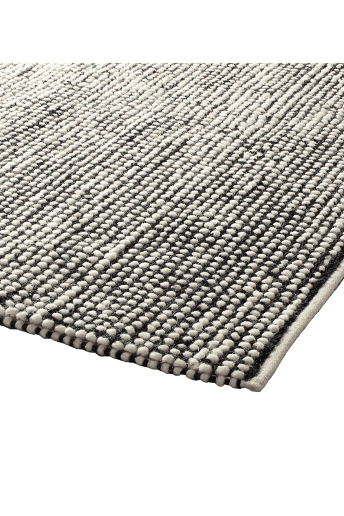 Black and White Loop Rug