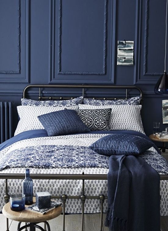 Blue + White Bedding