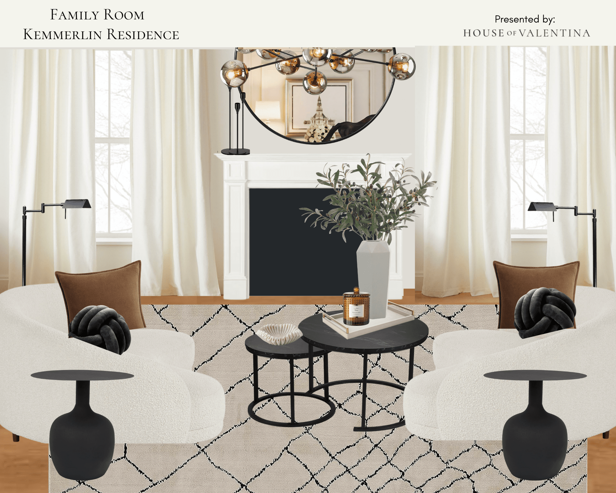 A Stunning Transformation: Elevating This Living Room to Luxury Level!