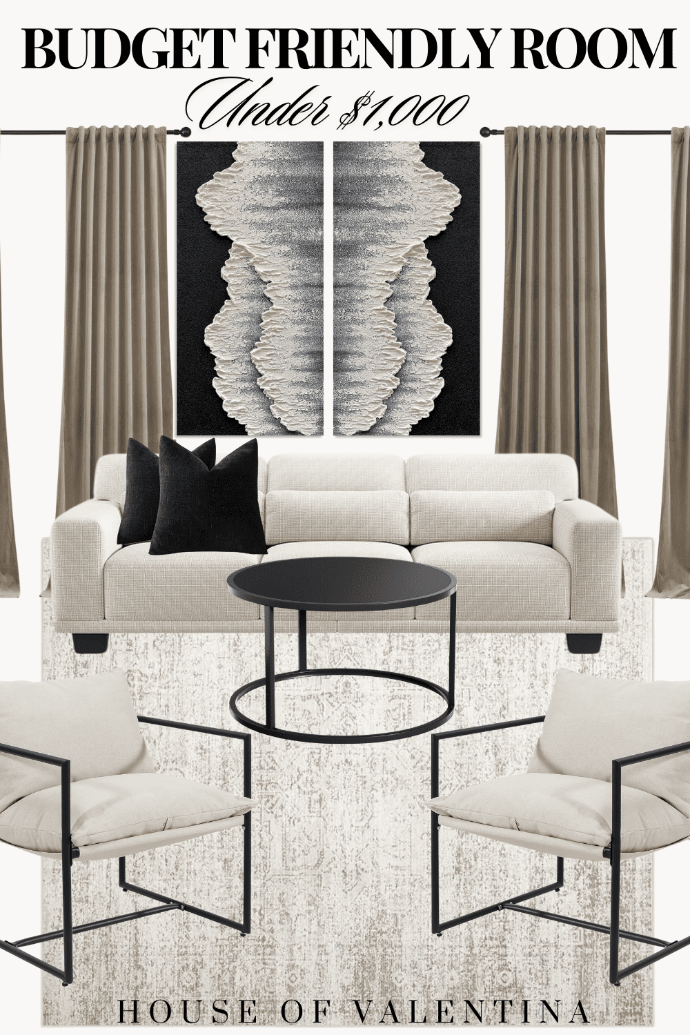 Budget Design Challenge: Can You Style a Room for Less Than $1,000? I Did!