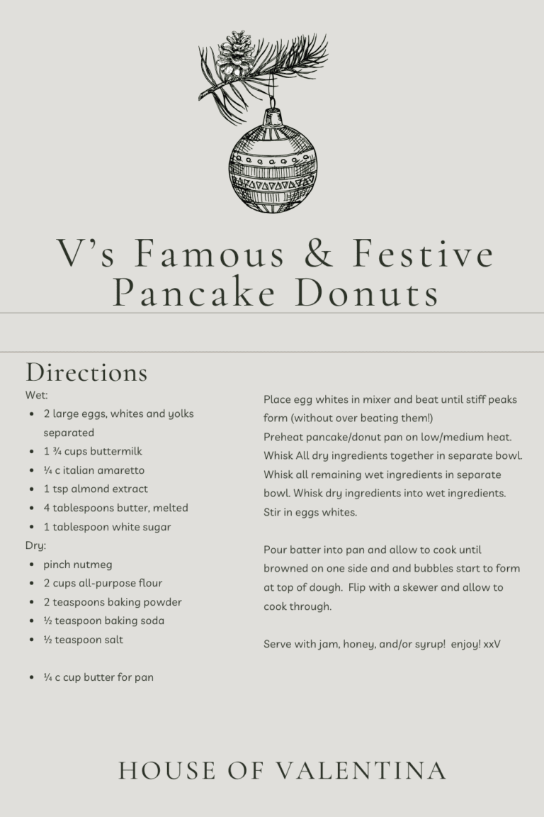 V’s Famous & Festive Pancake Donuts